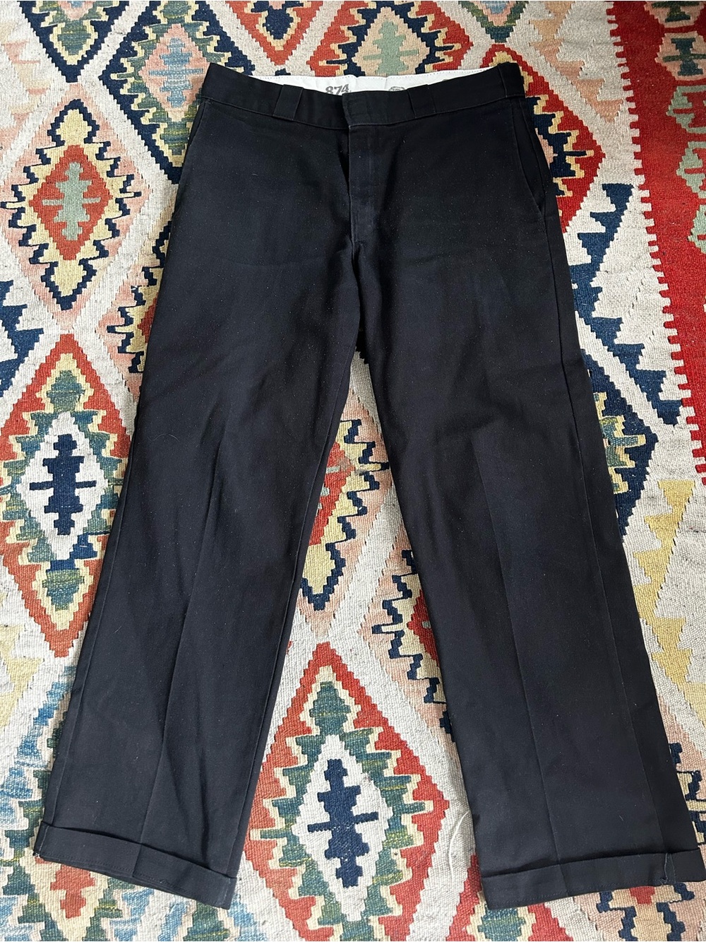 Dickies Black Straight-Leg Men’s Dress Pants